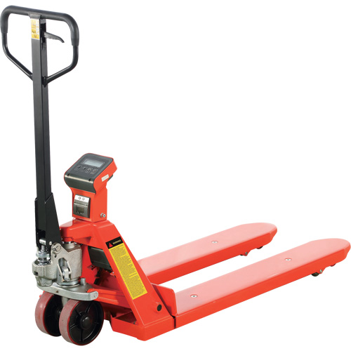 Transpalette avec balance et imprimante thermique Eco, 45" lo x 22,5" la, Capacit&eacute; de 4400 lb Consource