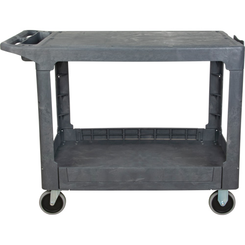 Chariot utilitaire pour l'entretien avec tablette plate, 2 tiers, 25-1/4" x 32-1/4" x 44", Capacit&eacute; 550 lb Consource