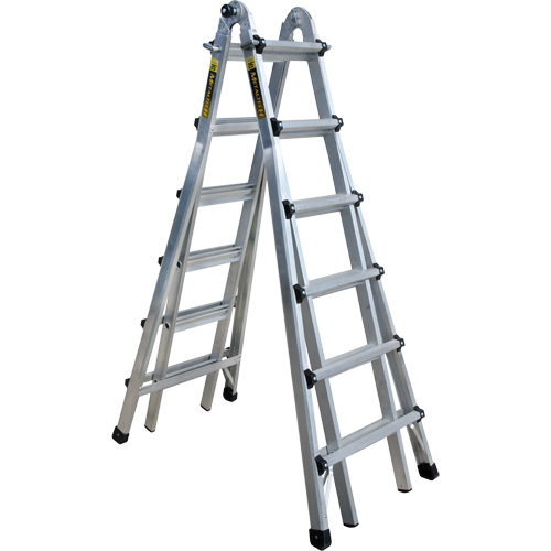 Telescoping Multi-Position Ladder, Aluminum, 300 lbs. Consource