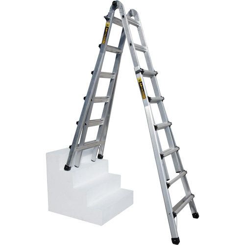 Telescoping Multi-Position Ladder, Aluminum, 300 lbs. Consource