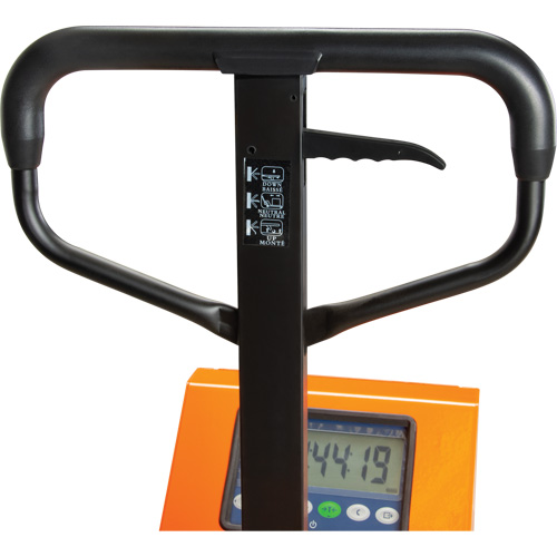 Digital Scale Pallet Truck, 44.5" L x 27.75" W, 4400 lbs. Cap. Consource