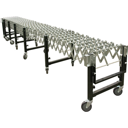 Convoyeur extensible, 18" la x 12' lo, Capacit&eacute; de 200 lb par pi lin. Consource