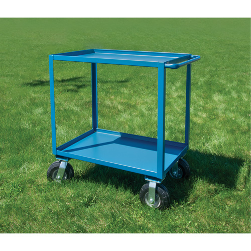 Outdoor Shelf Cart, 2 Tiers, 18" W x 39" H x 33" D, 1200 lbs. Capacity Consource