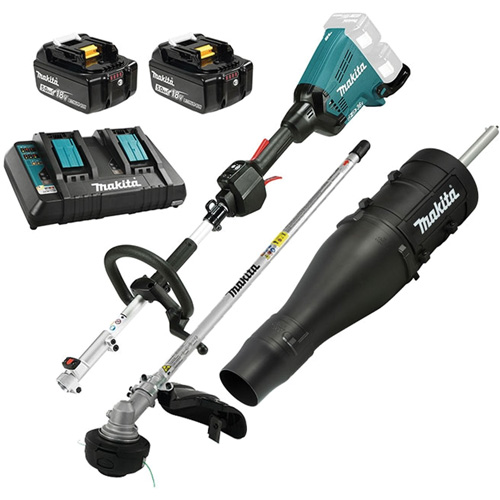LXT 5.0 Ah Brushless Split Shaft Power Unit Kit with EM405MP Line Trimmer, Battery Powered, 36 V Consource