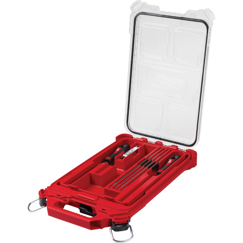 Ensemble pour affûtage de chaîne de scie de 9 morceaux, avec organisateur PACKOUT compact et &agrave; profil bas, 6 pi&egrave;ces Consource