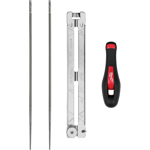 Ensemble pour affûtage de chaîne de scie de 5/32” de 4 morceaux Consource