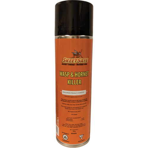 SkeetSafe&reg; Wasp & Hornet Spray, 350 g, Aerosol Can, Solvent Base Consource