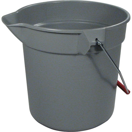 Seau Brute, Capacit&eacute; de 2.5 gal. US (10 pintes), Gris Consource