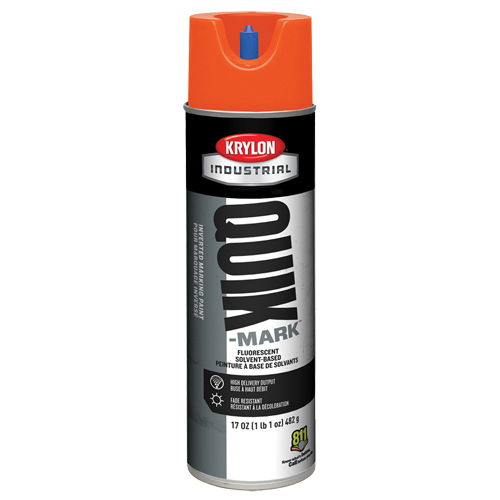Peinture de marquage industrielle invers&eacute;e &agrave; base de solvant Quik-Mark, 17 oz, Canette a&eacute;rosol Consource