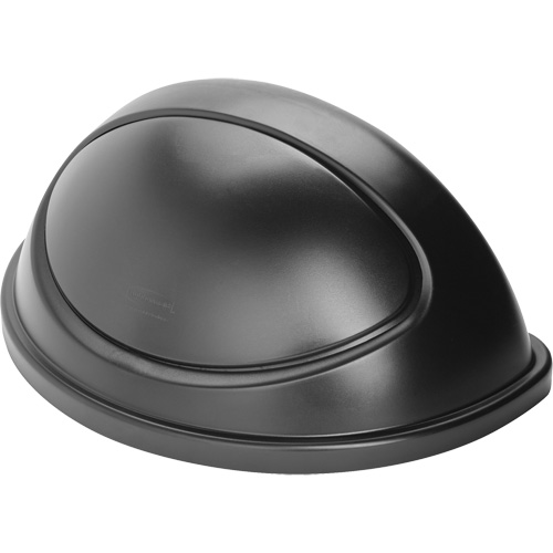 Untouchable&reg; Containers, Half Round Lid, Plastic/Polyethylene, Fits Container Size: 21-5/16" x 21-1/3" Consource
