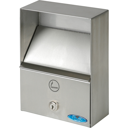 Smoking Receptacles, Wall-Mount, Stainless Steel, 1 Litres Capacity, 9" Height Consource