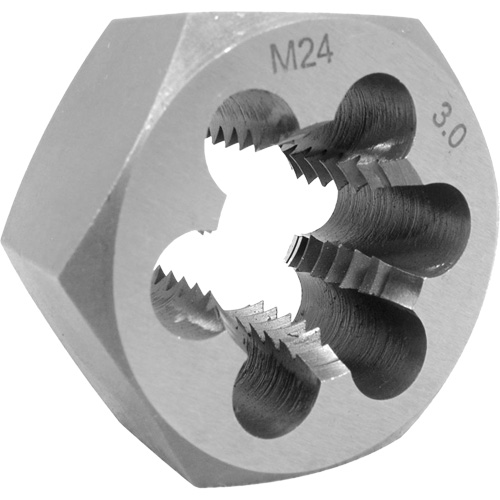 Fraise hexagonale m&eacute;trique, dia. 1", Filet de 10 mm-1, Acier alli&eacute; Consource