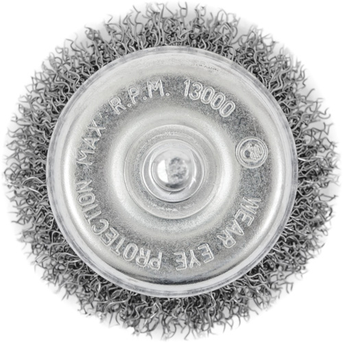 Brosse coupelle sertie sur tige Consource