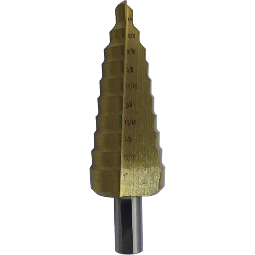 Foret &eacute;tag&eacute; M35 de premi&egrave;re qualit&eacute; JET-KUT Super, 3/16" - 1/2", Incr&eacute;ments de 1/16", Acier rapide Consource