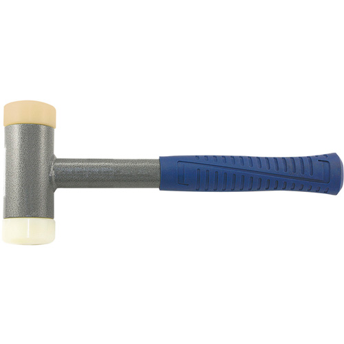 Heavy-Duty Soft-Face Dead Blow Hammer, 2.25 lbs. Head Weight, Polyurethane Face, Tubular Steel Handle Consource
