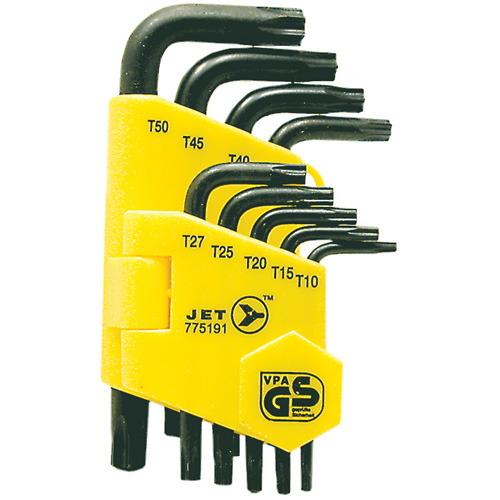 Jeu de cl&eacute;s inviolables JTK-9TP (9 morceaux), 9 mcx, Torx Consource