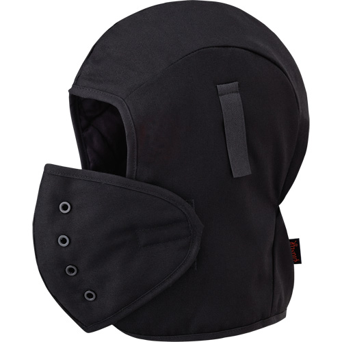 566A Flame Resistant Quilted Hardhat Liner, Black, Cotton Consource