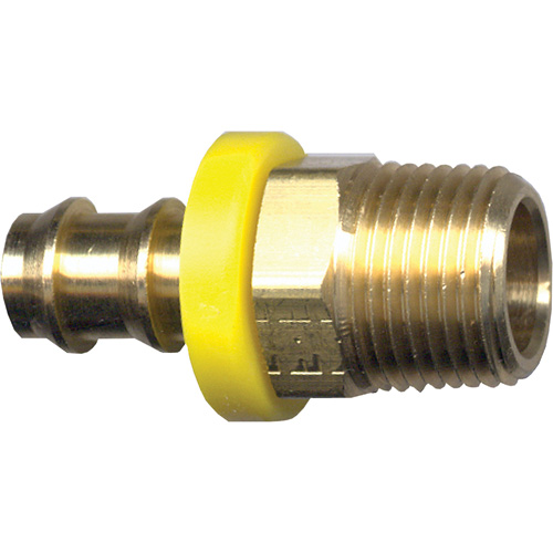Raccord m&acirc;le de tuyau Grip-Tite, 1/4" x 1/4" dia., Laiton Consource