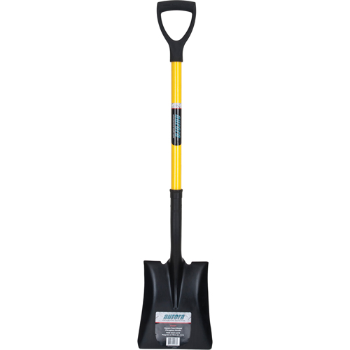 Square Point Shovel, Fibreglass, Tempered Steel Blade, D-Grip Handle, 32-1/2" Long Consource