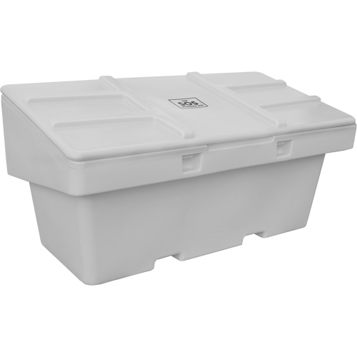 Contenants pour sel & sable SOS, Avec Moraillon, 72" x 36" x 36", 36 pi³, Gris Consource