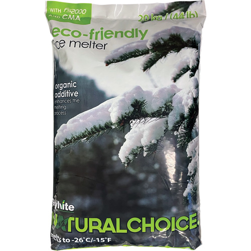 Produits de d&eacute;glaçage Natural Choice, Sac, 44 lb(20 kg), Point de fonte -26°C (-14,8°F) Consource