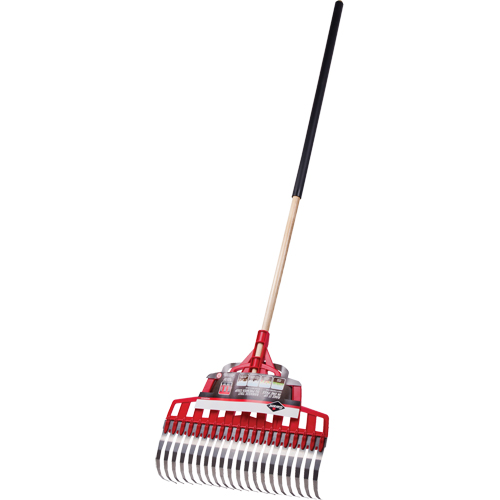 Multi-Purpose Lawn Rake, 20" Blade, 20 Tines, Hardwood Handle, Steel Blade Consource