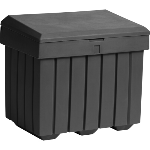 Economy Salt Sand Storage Container, 32" x 23" x 27-1/2", 10 cu. Ft., Grey Consource