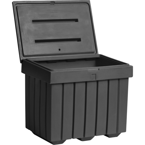 Economy Salt Sand Storage Container, 32" x 23" x 27-1/2", 10 cu. Ft., Grey Consource