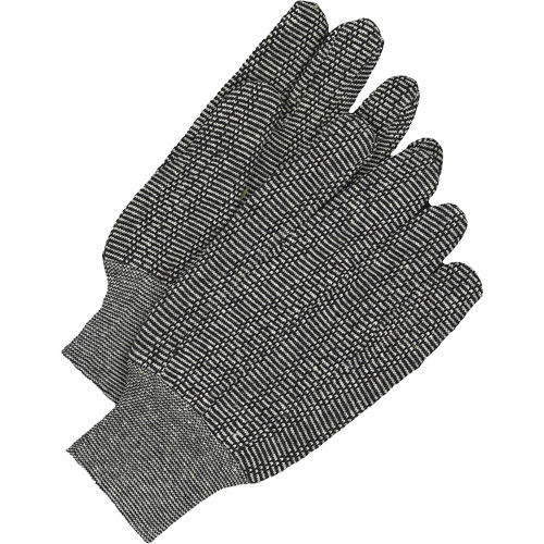 Gants en jersey classiques, Taille unique, Poivre et sel, Non doubl&eacute;, Poignet en tricot Consource