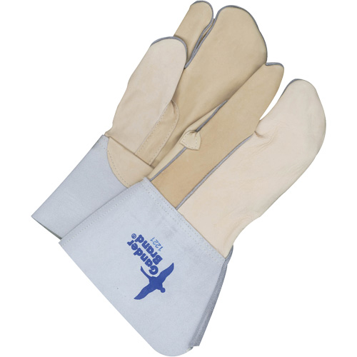 Gants &agrave; trois doigts en cuir, Cuir fleur de vache, Taille 11 Consource