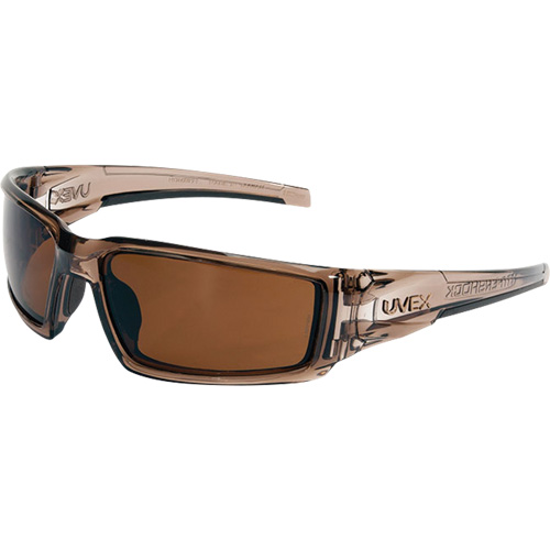 Uvex Hypershock Safety Glasses, Espresso Lens, Anti-Scratch/Polarized, ANSI Z87+ Consource