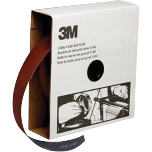 Rouleau de toile abrasive utilitaire, Oxyde d'aluminium, 2" la x 150' lo, Grain P400 Consource