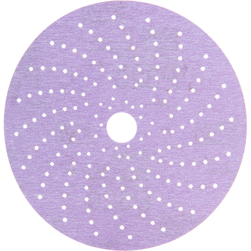 Disque de ponçage net mauve Hookit, 6" dia., Grain 320+, Oxyde d'aluminium Consource