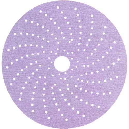 Hookit Purple Clean Sanding Disc, 6" Dia., P240 Grit, Aluminum Oxide, C-Weight Consource