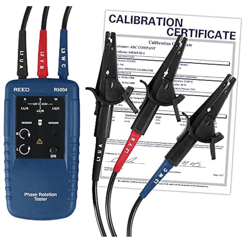Phase and Motor Rotation Tester with Calibration Certificate Consource