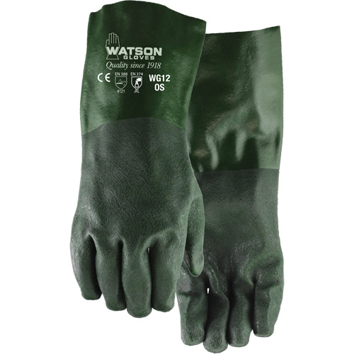Dura Dip Gloves, 12" L, PVC, Jersey Inner Lining Consource