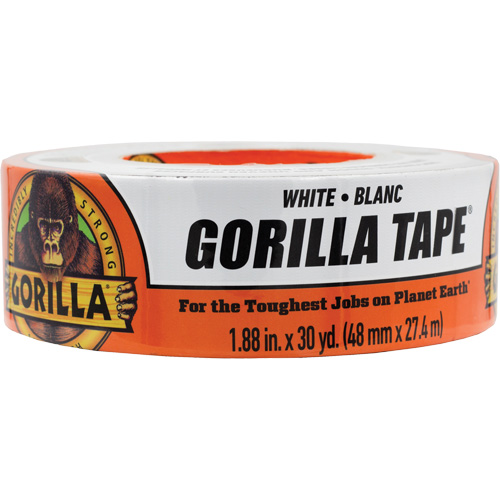 Duct Tape, 17 mils, White, 48 mm (2") x 27.43 m (90') Consource