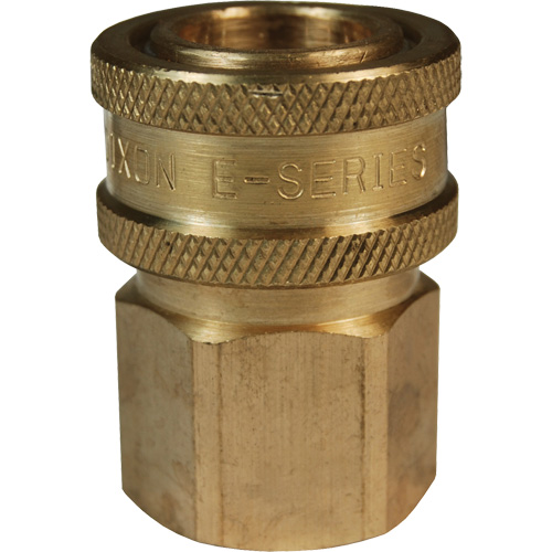 Coupleur d'interconnecteur &agrave; passage direct DQC de s&eacute;rie E, Laiton, 3/4", NPTF femelle, 1700 PSI Consource
