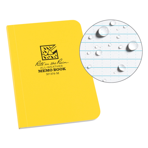 Memo Book, Soft Cover, Yellow, 112 Pages, 3-1/2" W x 5" L Consource