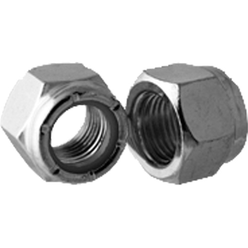 Bague arr&ecirc;toir en nylon mince de s&eacute;rie lourde NTU pour &eacute;crou de blocage, 3/4"-10 dia, Zingu&eacute; Consource