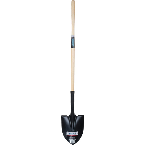 Round Point Shovel, Tempered Steel Blade, Hardwood, Straight Handle Consource
