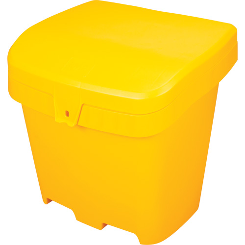 Bacs d'entreposage pour sel & sable, Avec Moraillon, 21" x 27" x 26", 4,24 pi³, Jaune Consource