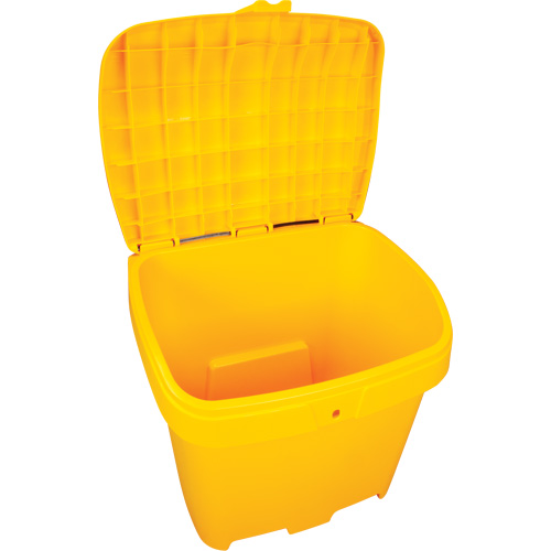 Bacs d'entreposage pour sel & sable, Avec Moraillon, 21" x 27" x 26", 4,24 pi³, Jaune Consource