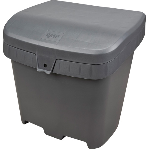 Bacs d'entreposage pour sel & sable, Avec Moraillon, 21" x 27" x 26", 4,24 pi³, Gris Consource