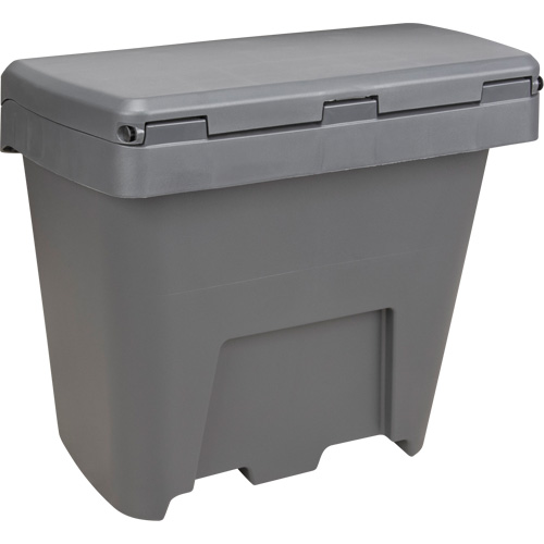 Bacs d'entreposage pour sel & sable, Avec Moraillon, 21" x 27" x 26", 4,24 pi³, Gris Consource