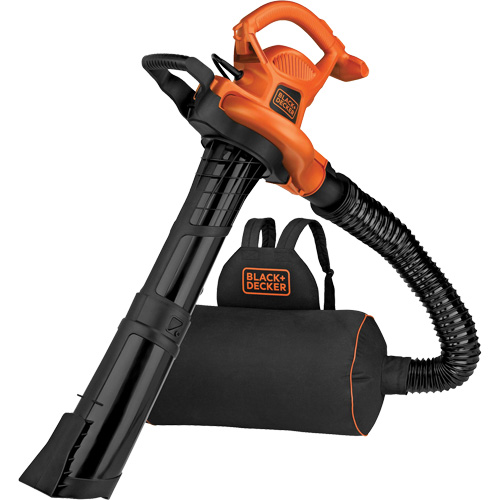 3-in-1 VacPack Leaf Blower/Vacuum/Mulcher, 250 MPH Output, Electric Consource