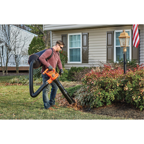 3-in-1 VacPack Leaf Blower/Vacuum/Mulcher, 250 MPH Output, Electric Consource