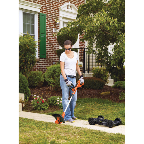 Ensemble de tondeuse compacte sans fil 3 en 1 20 V Max*, Pouss&eacute;e, &agrave; pile, Largeur de coupe 12" Consource