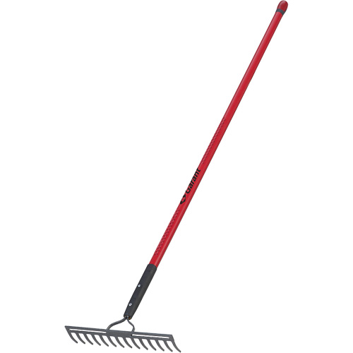 Level Rake, Fibreglass Handle, 14" W, Forged Steel Blade, 14 Tines Consource