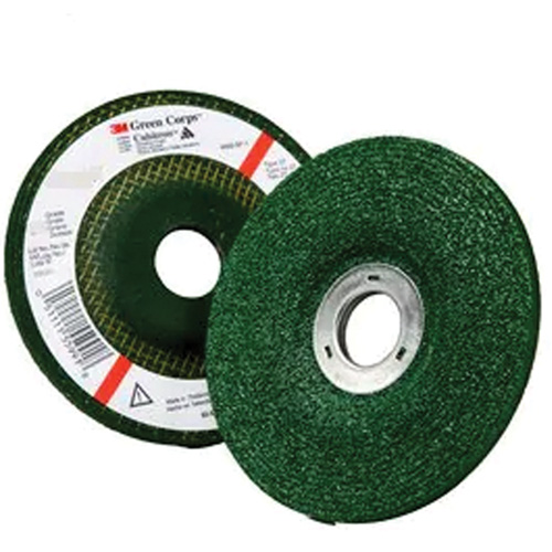 Meule &agrave; moyeu d&eacute;port&eacute; Green Corps, 4-1/2" x 1/4", Arbre 7/8", Oxyde d'aluminium, Type 27 Consource